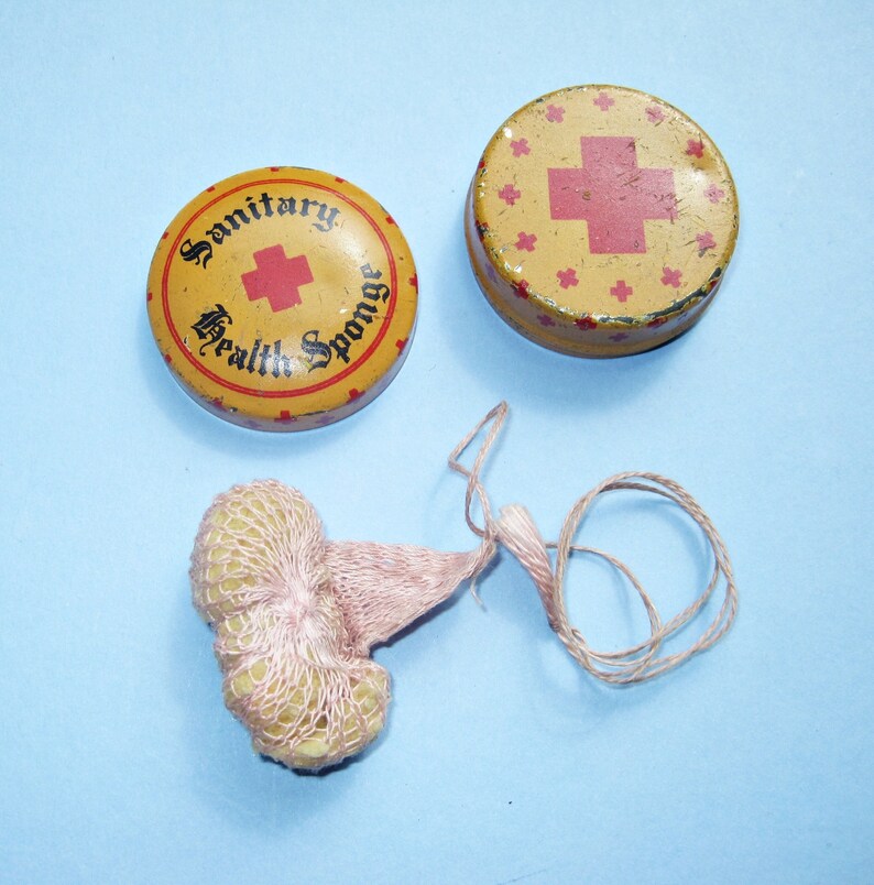 C1920 Contraceptive Sponge in Original Tin Etsy