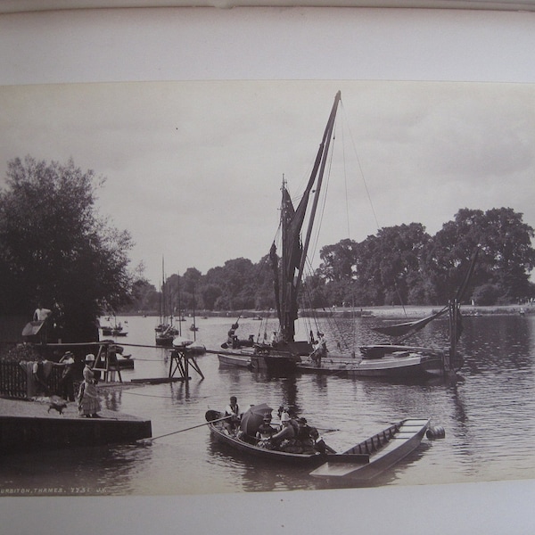 1880s album of Boating on the Thames by James Valentine