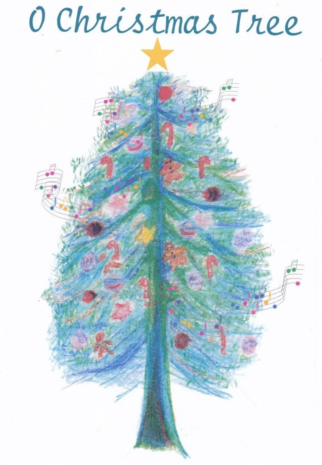 O Christmas Tree Four 5X7 Custom Christmas Cards Etsy