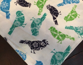 Bird pocket square handkerchief