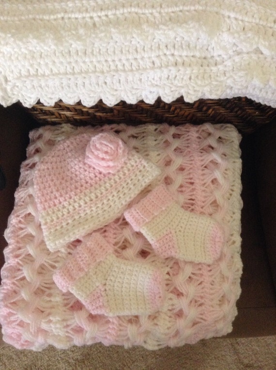 hairpin lace crochet baby afghan