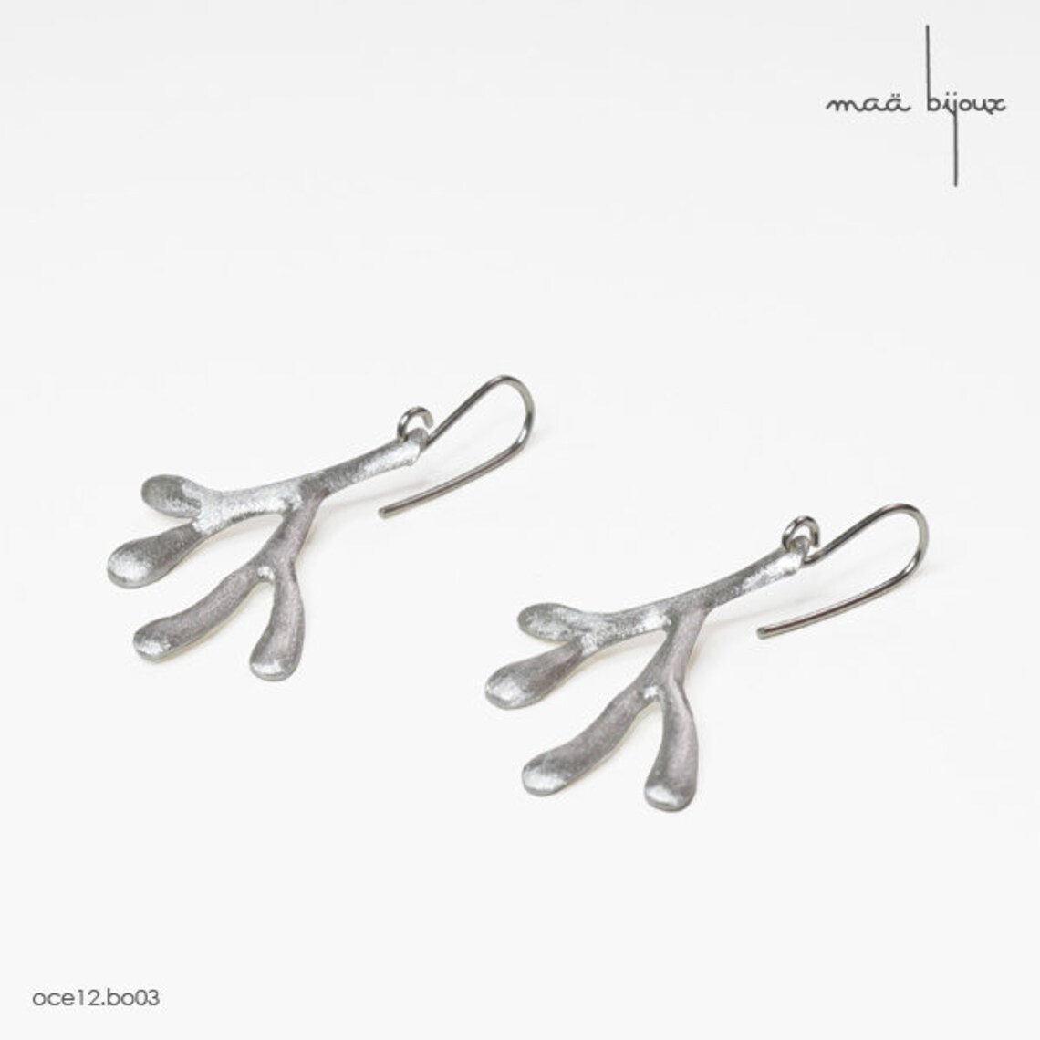 Brushed Sterling Silver Pendant Earrings Inspired by the Sea Etsy