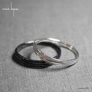 Unisex wedding band, Sterling silver stacking wire ring, Men women ring, Simple ring, Couple ring set, Marriage, Delicate cheap ring