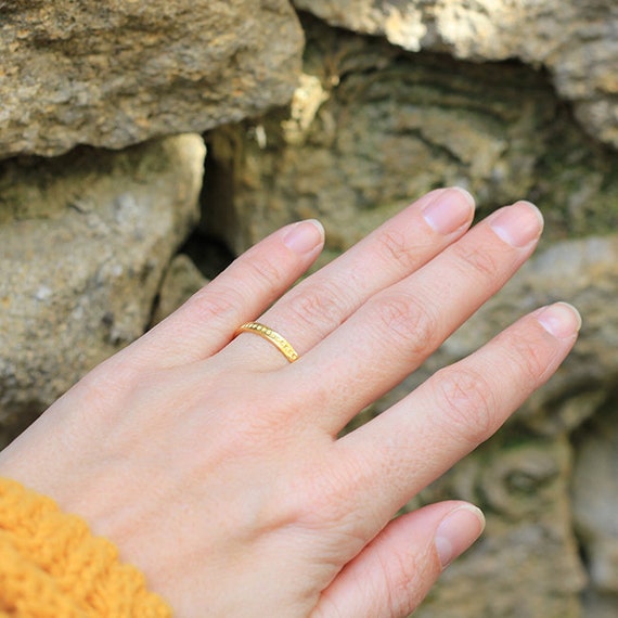 Alliance en or blanc 18 carats pour couple Alliance minimaliste pour homme Bague mariage femme Bague fiancailles simple personnalisable Etsy France