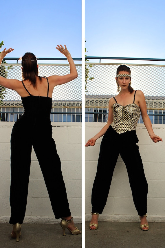 1980 90s Stunning Vintage Gunne Sax Jumpsuit // V… - image 2