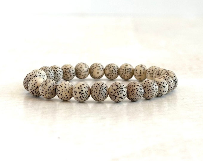 Lotus Seed Bracelet  -  Stretch Bracelet - Stacking Bracelet - Casual Festival Jewelry - Mala Bead Bracelet