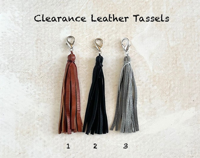 Clearance Leather Tassels - Tassels For Mala Beads - Tassels For Crafts