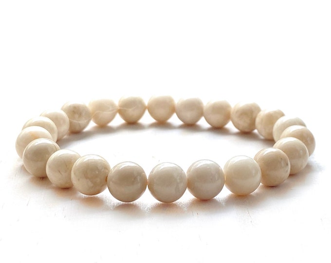 RIVERSTONE - Energize Your Aura - A Stone Used For Change - Stretch Bracelet - Stacking Bracelet - Natural Healing