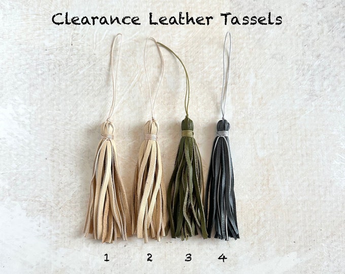 Clearance Leather Tassels - Tassels For Mala Beads - Tassels For Crafts