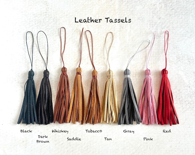 Leather Tassel For Your Mala Beads,  Add A Leather Tassel, Unique Mala Beads, Change The Tassel On A Mala