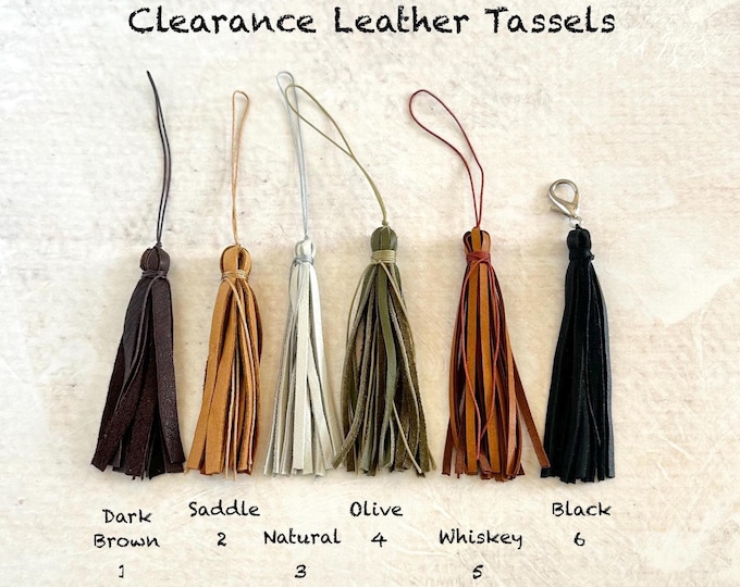 Clearance Leather Tassels - Tassels For Mala Beads - Tassels For Crafts