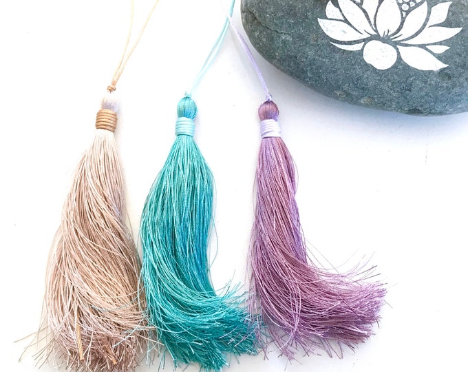 Handmade Silk Thread Tassel: Customize Your Mala, 4 Inch