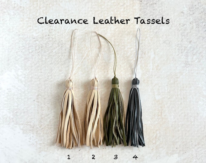 Clearance Leather Tassels - Tassels For Mala Beads - Tassels For Crafts