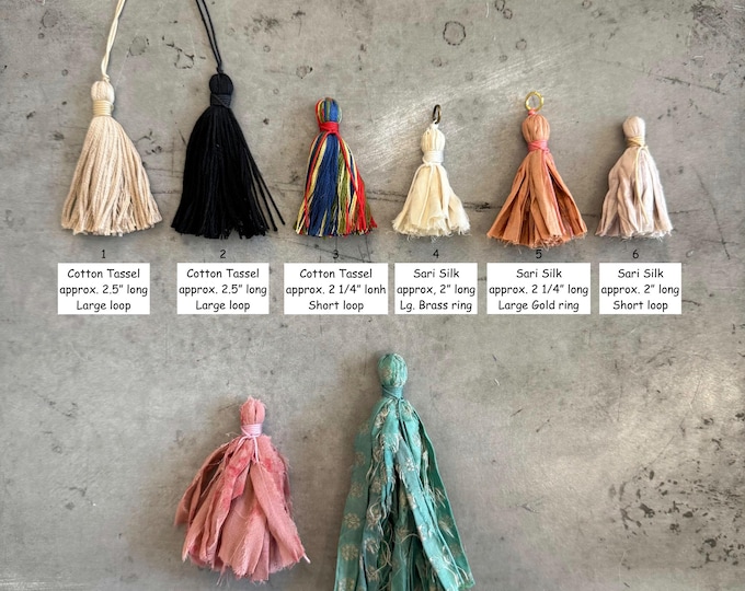 ClearanceTassels, Tassels For Crafting, Boho Tassels, Tassels For Mala Beads, Keychain Tassel