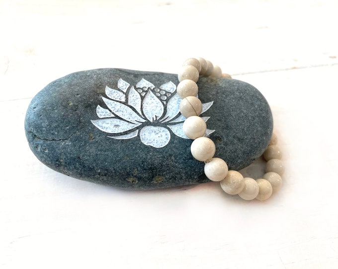 RIVERSTONE - Energize Your Aura - A Stone Used For Change - Stretch Bracelet - Stacking Bracelet - Natural Healing