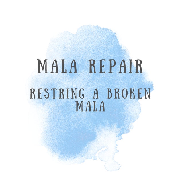 Repair broken Mala Bead - Restring A Broken Mala - Hand Knotted Mala Repair - Renew Your Mala Necklace