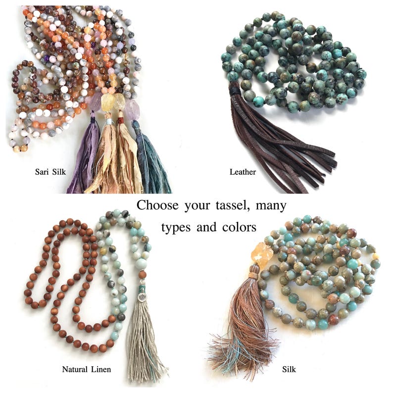 Design Your Own Mala Necklace Custom Mala Beads Have A Mala Made Just The Way You Want Many Bead Choices  And Design Options