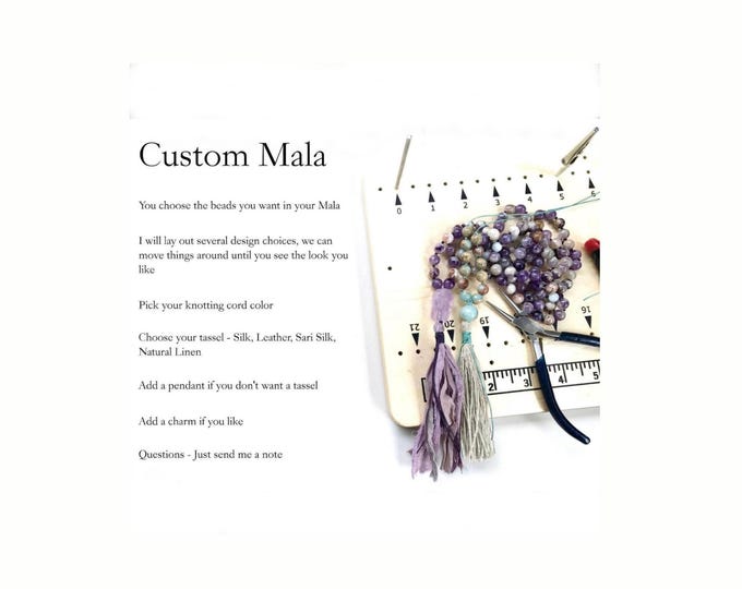 Custom Mala Bead Necklace: Design Your Own