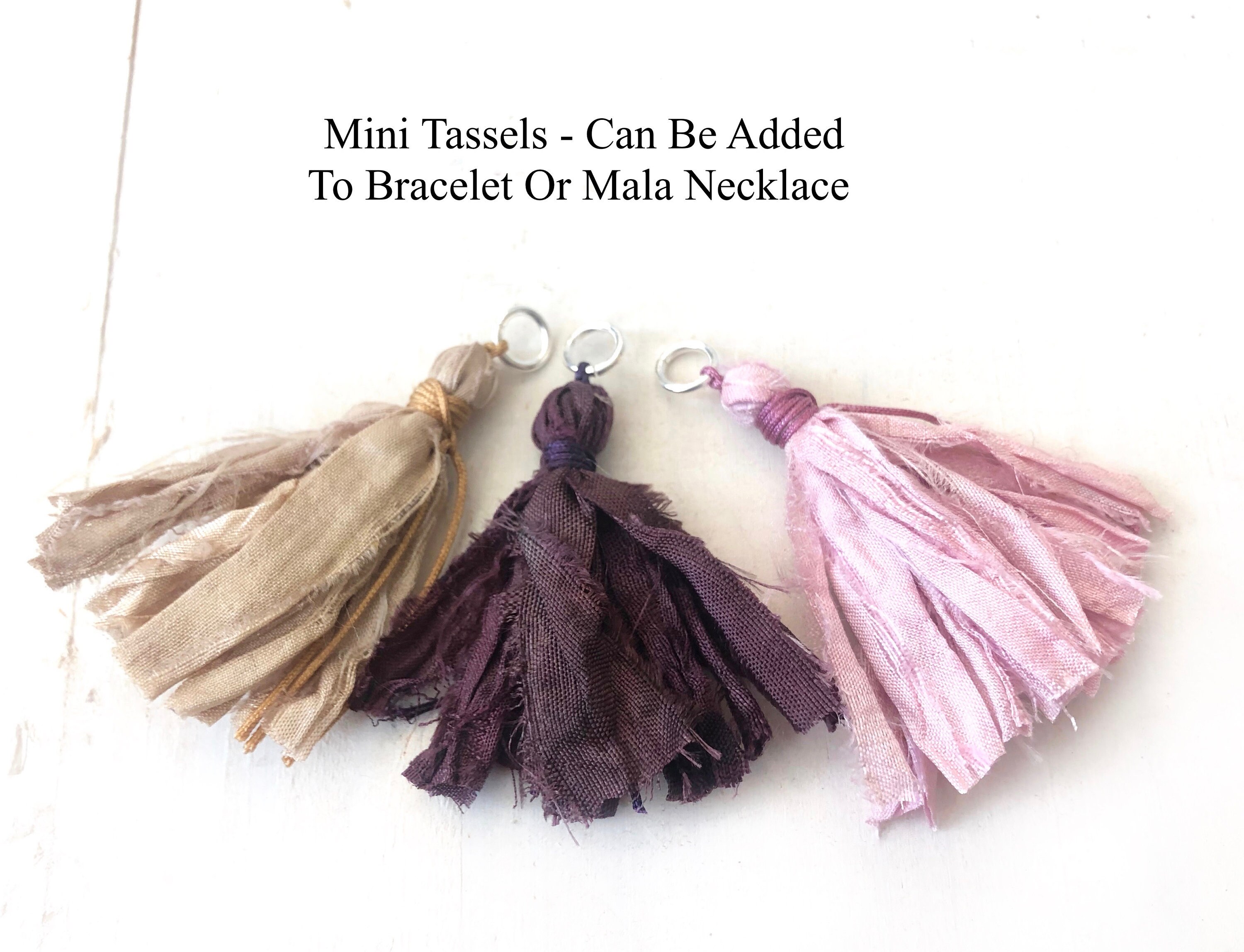 MINI TASSELS Add A Mini Tassel To A Bracelet or Mala Customize Your