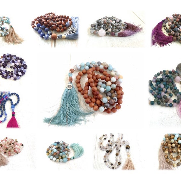 Silk Thread Tassel -  Change The Tassel Color On A Mala - Handmade Tassels - Tassel Jewelry - Mala With Tassel