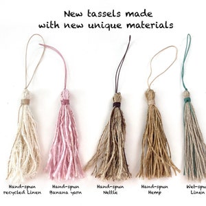 Unique Tassels - Natural Materials - Mala Bead Tassels - Tassels For Crafting - Handmade Tassels