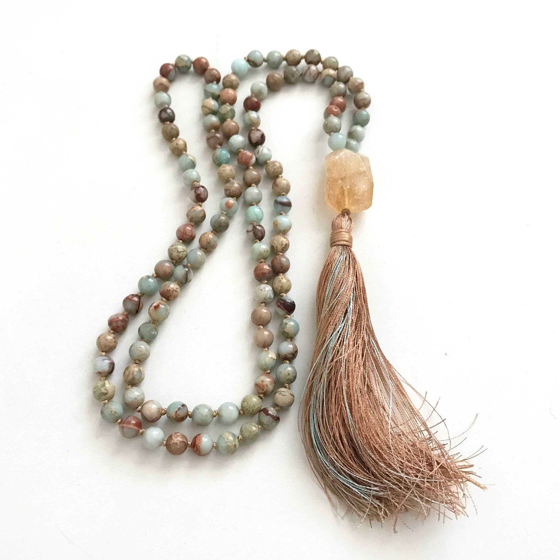 Energize Your Soul Citrine Mala Beads African Opal Mala - Etsy Canada