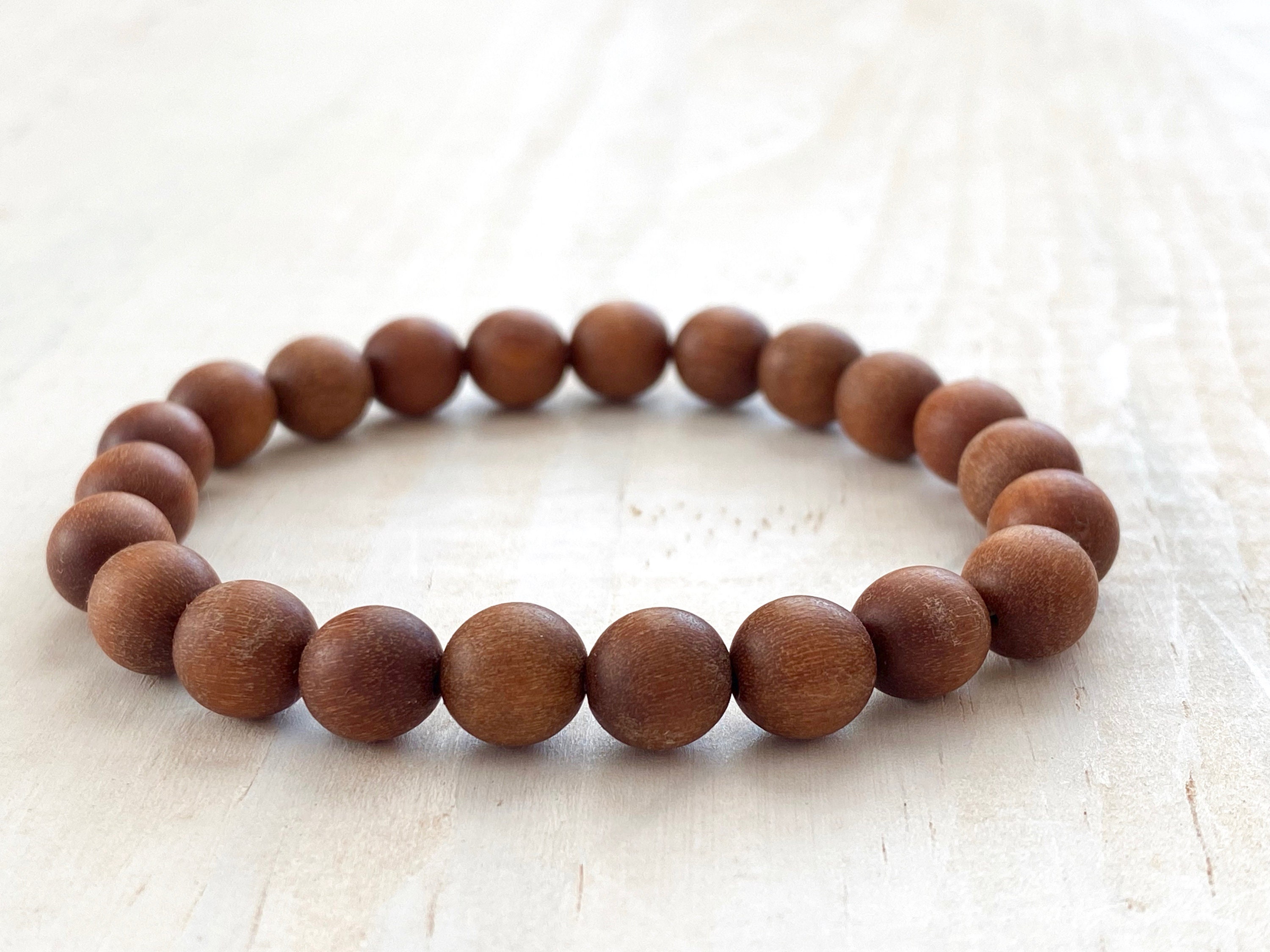 8mm Fragrant Raw Cedarwood Beads Full Strand 35 Strand Wood Beads