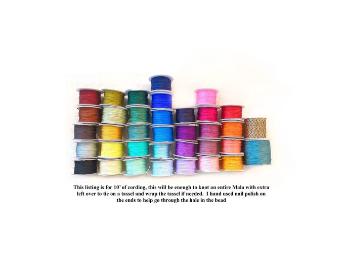 Mala Bead Cording: 10 ft. DIY Knotting Cord (.8mm-1mm)