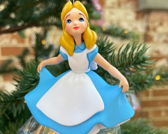 Disney 2020 Alice in Wonderland Alice and Dinah Hanging Ornament Tree Decoration 