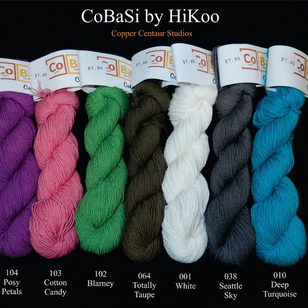 CoBaSi Sock Yarn: Solids, HiKoo