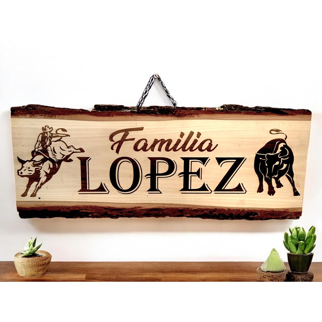 Wood Rodeo Sign Personalized Engraved Wood Sign 23