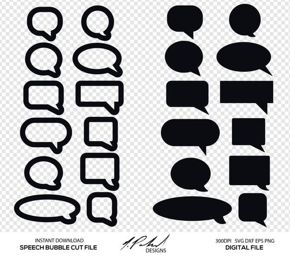 Download Speech Bubble Digital Cut Files Digital Files Speech Bubble Svg Speech Bubble Dxf Speech Bubble Eps Speech Bubble Png Vector By Npolanddesigns Catch My Party