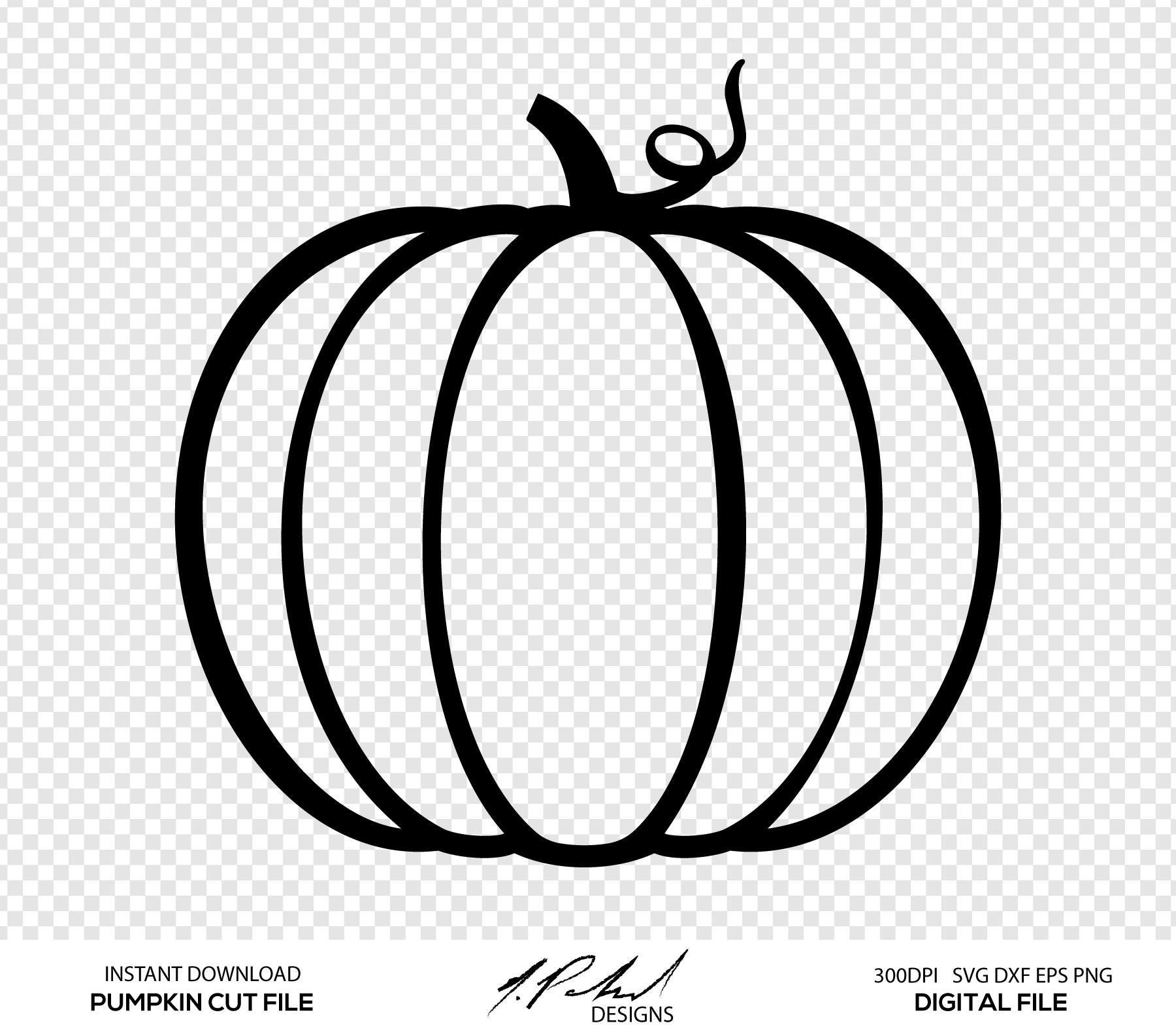 Download Pumpkin Cut File Digital Files Pumpkin SVG Pumpkin DXF | Etsy