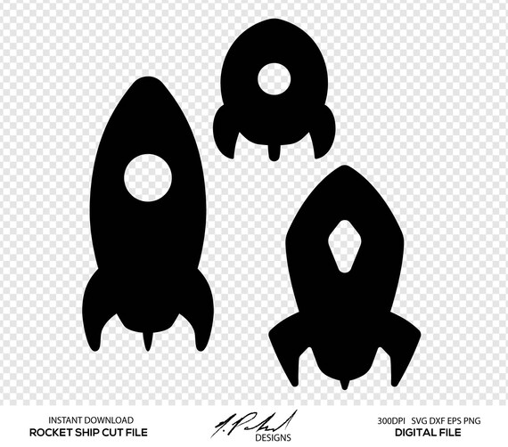 Download Rocket Ship Digital Cut Files Digital Files Rocket Svg Rocket Dxf Rocket Eps Rocket Png Vector Rocket Ship Rocketship Clipart By Npolanddesigns Catch My Party