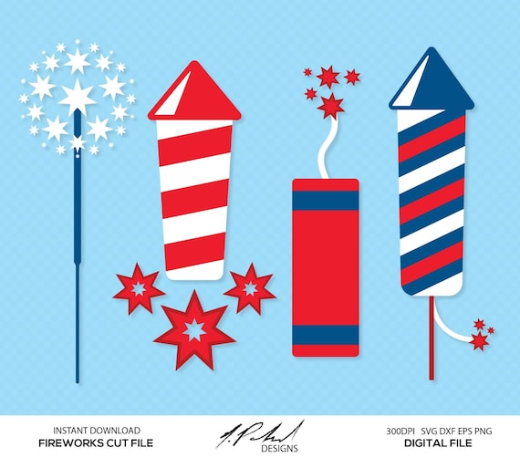 Download Fireworks Digital Cut Files Digital Files Fireworks Clipart Fireworks Dxf Fireworks Svg Firecracker Clipart Fireworks Png By Npolanddesigns Catch My Party