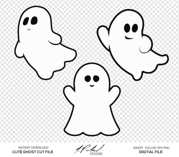 Download Cute Ghost Digital Cut Files Digital Files Ghost Svg Etsy