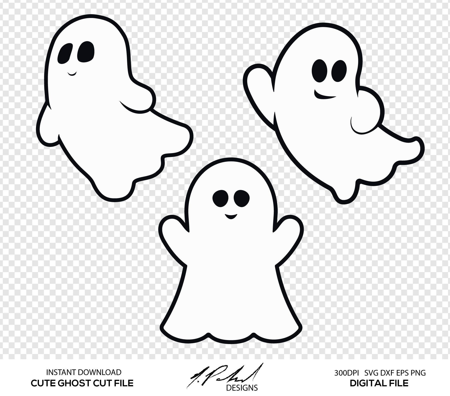 Download Cute Ghost Digital Cut Files Digital Files Ghost SVG | Etsy