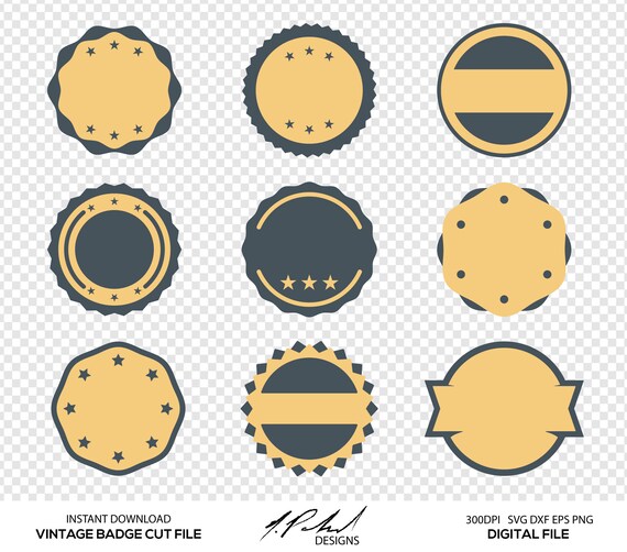 Download Retro Style Badges Digital Cut Files Digital Files Vintage Badges Svg Retro Badges Dxf Label Eps Label Png Tag Svg Labels Svg By Npolanddesigns Catch My Party