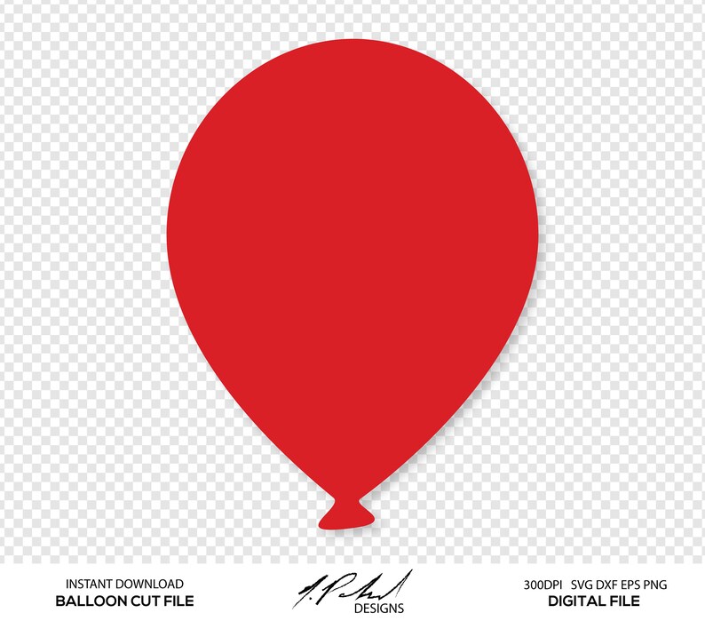 Balloon Cut File Digital Files Balloon SVG Balloon DXF Etsy Canada