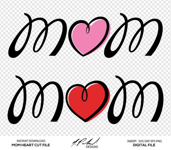 Download Mom Hearts Digital Cut Files - Digital Files - Mom SVG ...