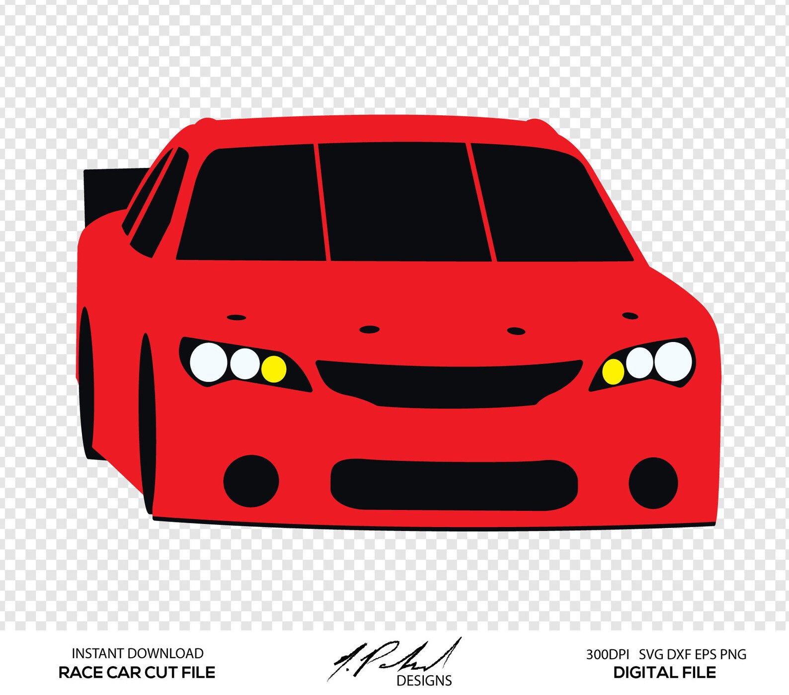 Race Car Cut File Digital Files Race Car SVG Race Car Etsy