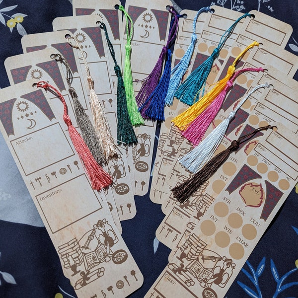 DnD Character Sheet Bookmarks