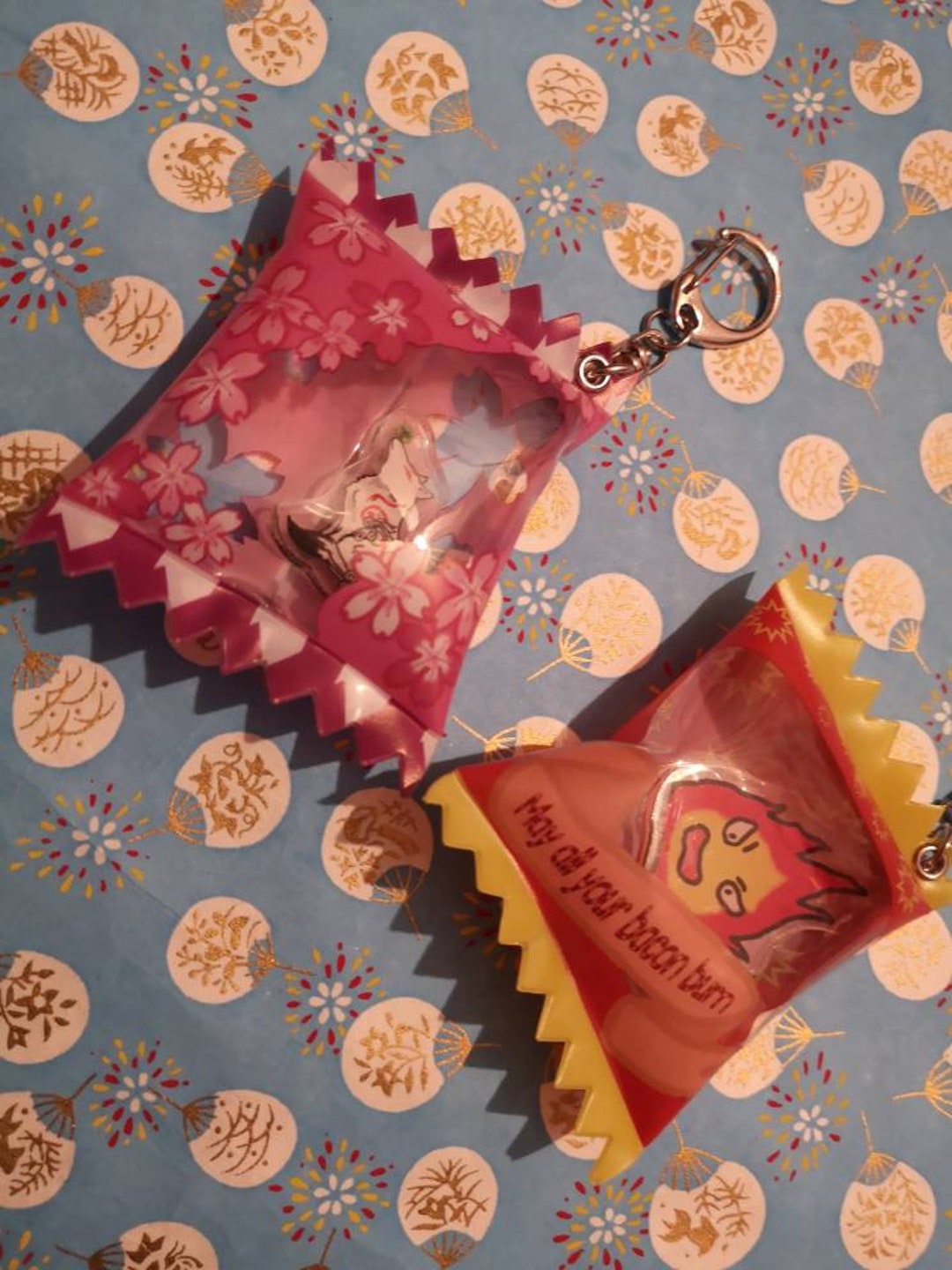 Candy Bag Charms, Okami and Calficer Etsy UK