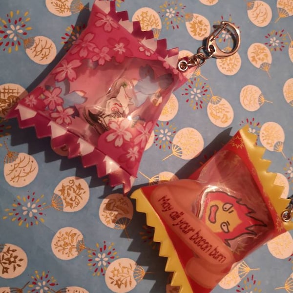 Candy bag Charms, Okami and Calficer