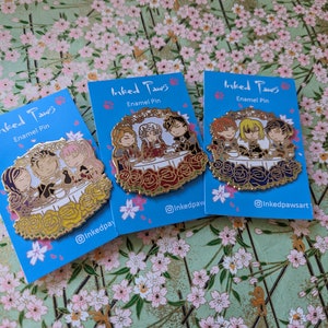 Tea time mit dem Häuser Emaille Pin