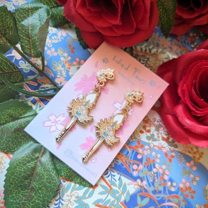 Pictomancer Staff Earrings