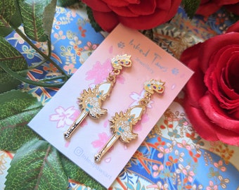Pictomancer Staff Earrings