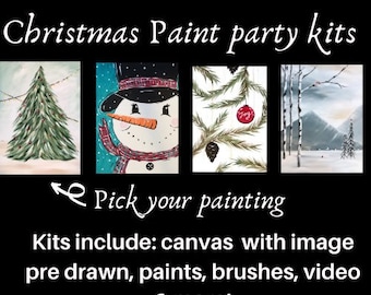 Paint Party Favors, Art Party Favors, Painting Party Favor, Kids Art Party,  Kids Paint Party, Paint Supplies, Paint Party Kit, Art Favor Tag 