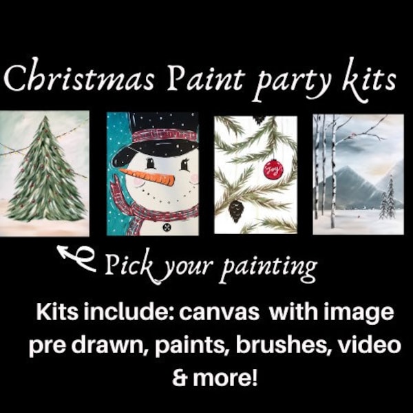 Paint and Sip Canvas Etsy