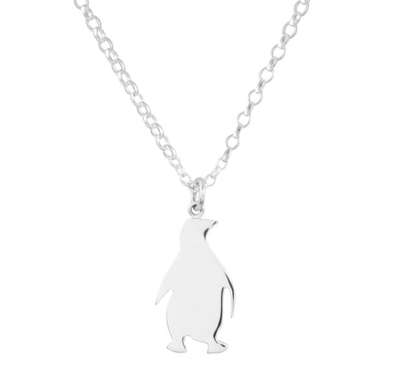 gold penguin necklace